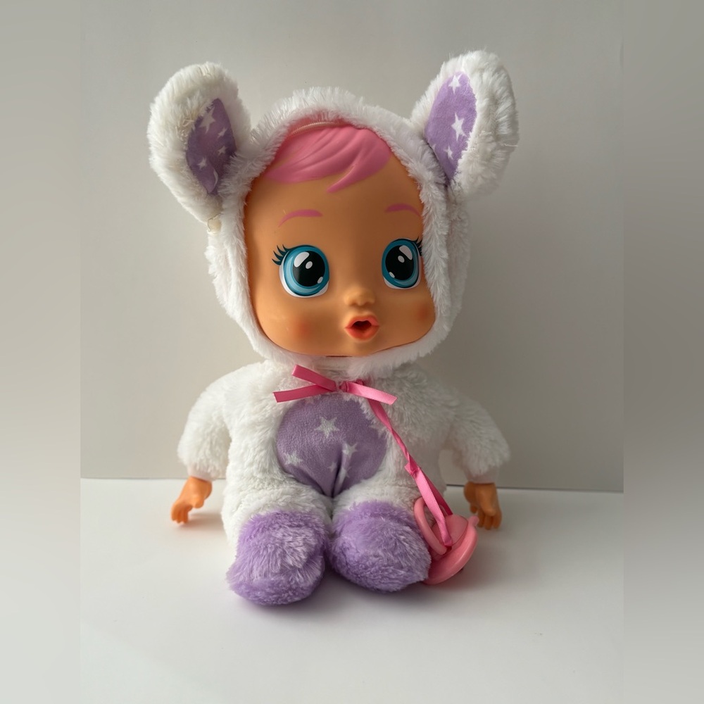 Cry Babies Goodnight Coney Baby Doll Light Up Interactive w/ Sound & Real Tears